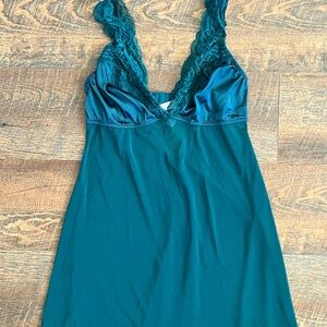 Auden Teal Lace Chemise